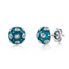 Lord Blue Button Earrings