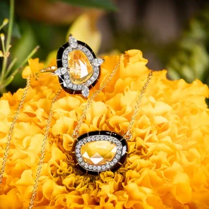 Lord Yellow Sapphire Rock Candy Necklace