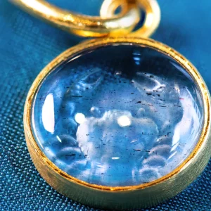 Loren Nicole Aquamarine Crab Charm