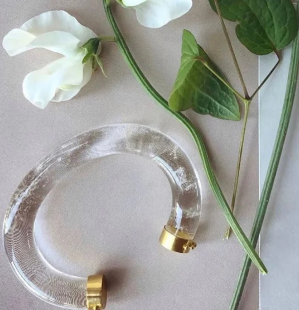 Loren Nicole Rock Crystal Hellenic Bangle