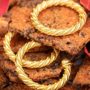 Loren Nicole Viking Twist Hoops