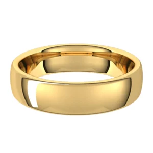 Alchemy 5mm Euro 14k Yellow Gold Band