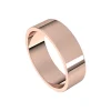 Alchemy 6mm Flat Rose Gold Band