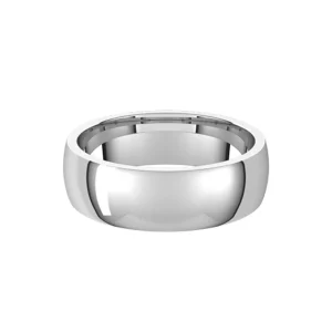 Alchemy 5mm Half Round Platinum Band