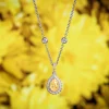 Alchemy Pear Shaped Yellow Diamond Halo Pendant