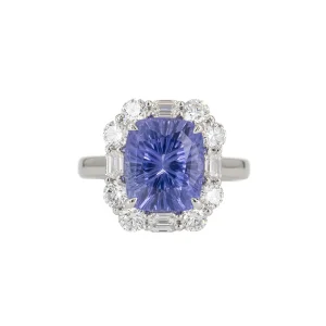 Alchemy Purple Sapphire Halo Ring