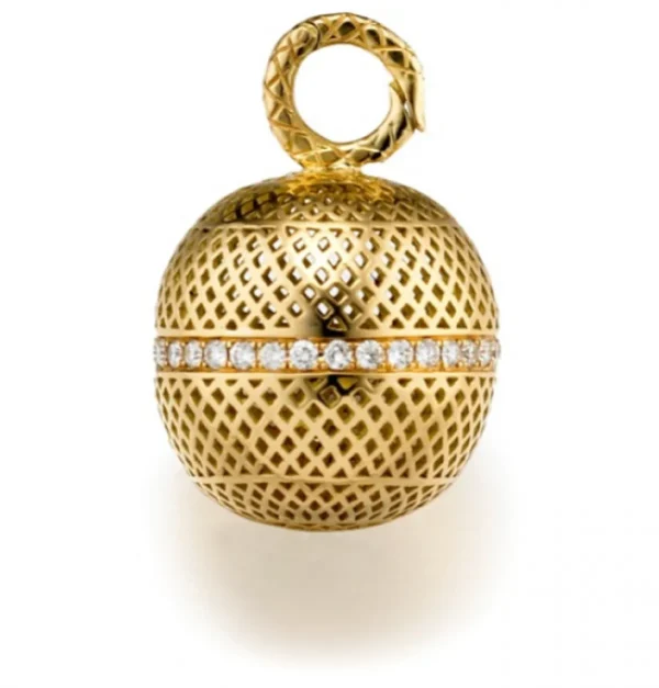 Ray Griffiths Crownwork Ball Diamond Center Pendant