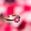 Alchemy Ruby Flower Ring