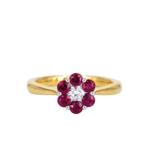 Alchemy Ruby Flower Ring