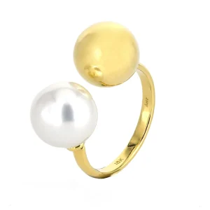 Rudolf Friedmann Pearl and Gold Ring