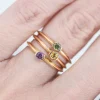 Alchemy Sapphire Petite Stacker Ring Set of Three