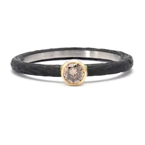 Sarah Graham Cognac Diamond Pebble Ring