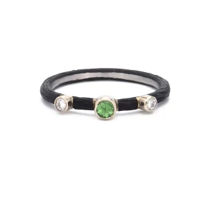Sarah Graham Tsavorite and Diamond Pebble Ring