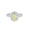 Alchemy Scalloped Halo Yellow Diamond Ring