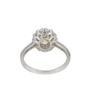 Alchemy Scalloped Halo Yellow Diamond Ring