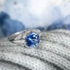 Sebastien Barier Sapphire Platinum Ring