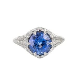 Sebastien Barier Sapphire Platinum Ring