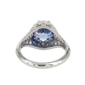 Sebastien Barier Sapphire Platinum Ring