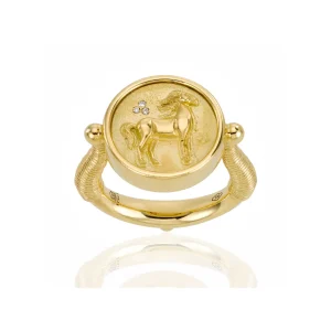 Temple St. Clair Horse Coin Ring