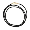 Temple St. Clair 18k & Black Leather Cord