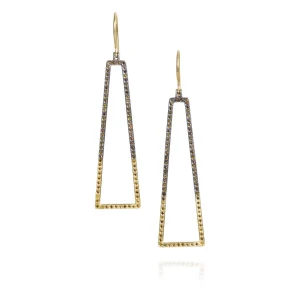 Todd Reed Autumn Diamond Mixed Metal Earrings