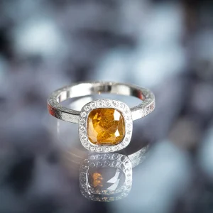 Todd Reed Fancy Diamond Palladium Ring