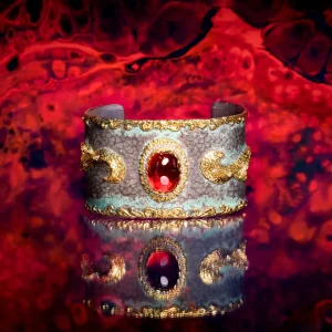Victor Velyan Garnet Cuff