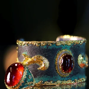 Victor Velyan Garnet Cuff