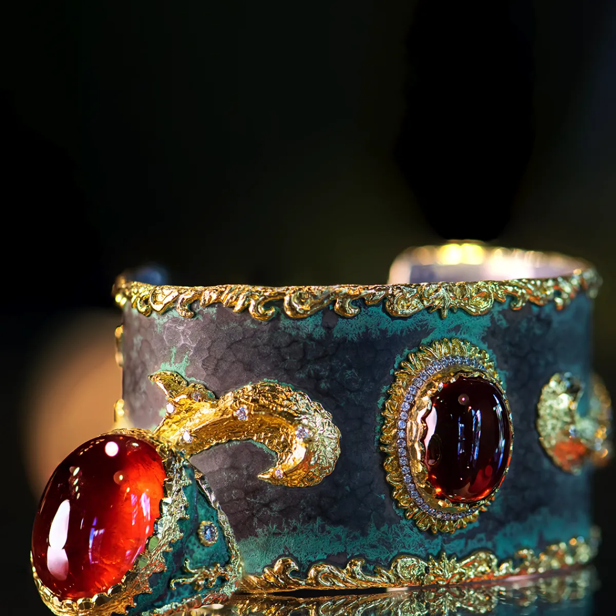 victor_velyan_garnet_cuff_2.webp Victor Velyan Garnet Cuff