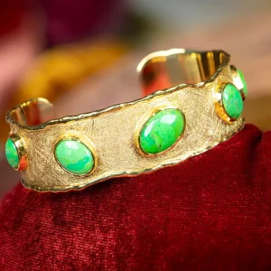 Victor Velyan Green Turquoise Cuff