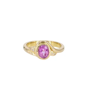 Alchemy Yellow Gold Pink Sapphire Ring